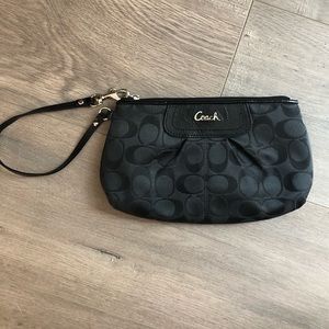 Black Coach Wristlet